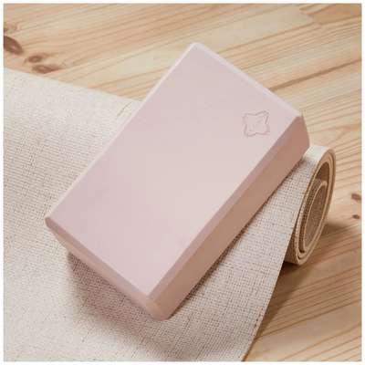 БЛОК ДЛЯ ЙОГИ ИЗ ПЕНОМАТЕРИАЛА СВЕТЛО-РОЗОВЫЙ KIMJALY - купить в интернет-магазине