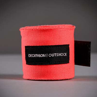 БИНТЫ БОКСЕРСКИЕ 2,5 М 100 РОЗОВЫЕ OUTSHOCK - купить в интернет-магазине