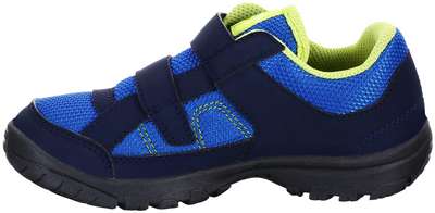 Детские ботинки для походов MH100 22-38 сине-зеленые QUECHUA - купить в интернет-магазине