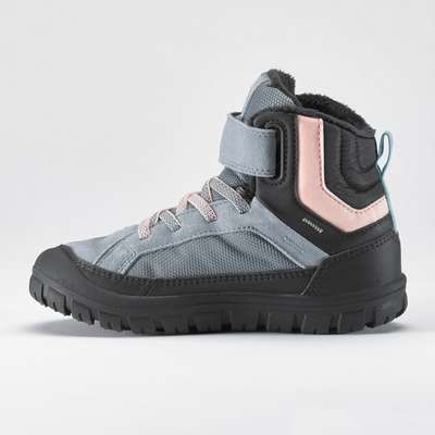 Ботинки теплые непромокаемые для зимн. походов дет. SH500 WARM с липучками 28–32 QUECHUA - купить в интернет-магазине