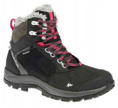 Ботинки теплые водонепроницаемые для зимних походов средние женские SH500 Х–WARM QUECHUA - купить в интернет-магазине