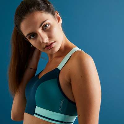 Бра для фитнеса и кардиотренировок женский FBRA 500 DOMYOS - купить в интернет-магазине