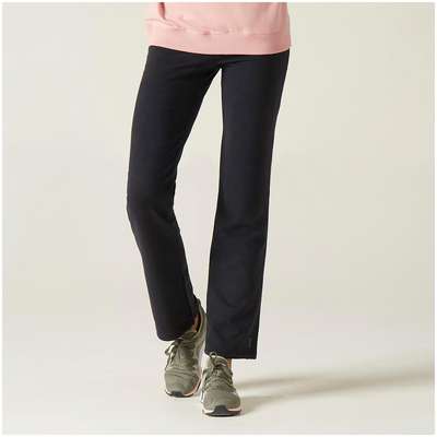 Брюки для джоггинга прямые женские черные 120 NYAMBA - купить в интернет-магазине