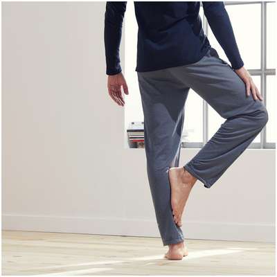 Брюки для мягкой йоги мужские серые KIMJALY - купить в интернет-магазине