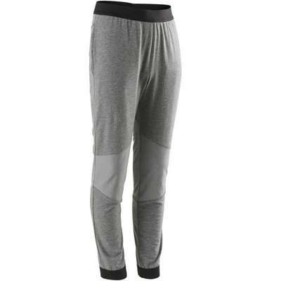 Брюки утепленные зауженные хлопковые дышащие 500 GYM для дeвoчки DOMYOS - купить в интернет-магазине