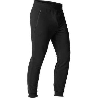 Брюки тренировочные прямые мужские серые 500 DOMYOS - купить в интернет-магазине