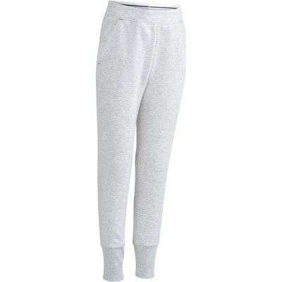 Спортивные брюки утепленные для девочек серые DOMYOS - купить в интернет-магазине