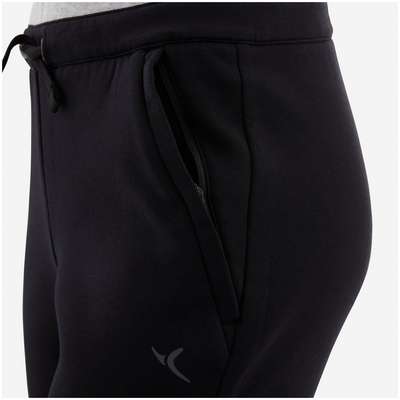 Брюки теплые зауженные из дышащего хлопка 500Карманы на молнии DOMYOS - купить в интернет-магазине