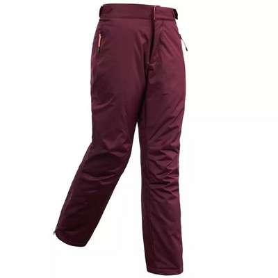 Брюки детские утепленные XC S 100 цвет:бордовый INOVIK - купить в интернет-магазине