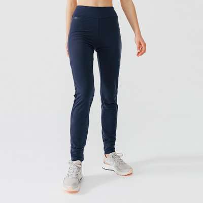 БРЮКИ УТЕПЛЕННЫЕ ДЛЯ БЕГА ЖЕНСКИЕ RUN WARM ТЕМНО-СЕРЫЕ KALENJI - купить в интернет-магазине