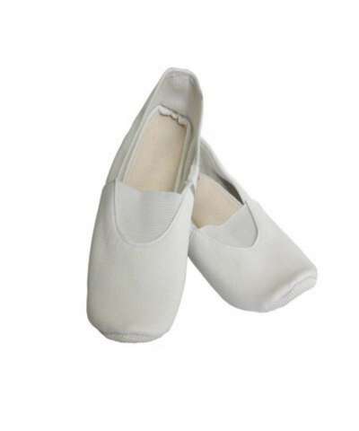 Чешки для танцев и гимнастики синтетические детские белые DOMYOS - купить в интернет-магазине