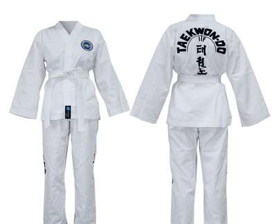 Детский добок 50 для тхэквондо DOMYOS - Боевые искусства Спортивные единоборства...