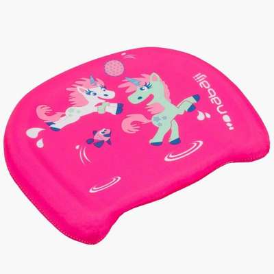 Доска для плавания детская розовая с принтом 