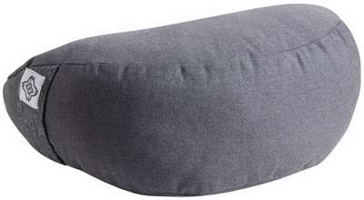 ДЗАФУ / ВАЛИК ДЛЯ ЙОГИ И МЕДИТАЦИИ ЭКОЛОГИЧНЫЙ СЕРЫЙ С УЗОРОМ KIMJALY - купить в интернет-магазине