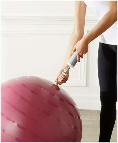 МЯЧ ГИМНАСТИЧЕСКИЙ ПРОЧНЫЙ ДЛЯ ФИТНЕСА РАЗМЕР 3 - 75 СМ БОРДОВЫЙ NYAMBA - купить в интернет-магазине