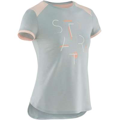 Футболка спортивная для девочек 500 