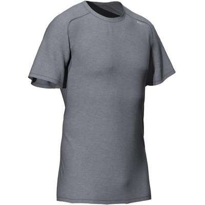 Футболка для фитнеса мужская эластичная 100 серая DOMYOS - купить в интернет-магазине