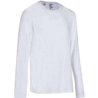 Футболка с длинными рукавами 100 мужская белая DOMYOS - купить в интернет-магазине