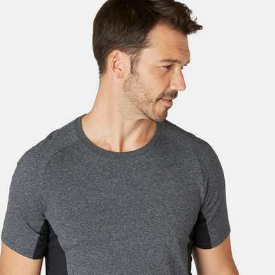 Футболка зауженная мужская 900 DOMYOS - купить в интернет-магазине