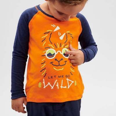 Футболка походная с длинными рукавами, УФ–защитой MH150 для детей 2–6 лет QUECHUA - купить в интернет-магазине