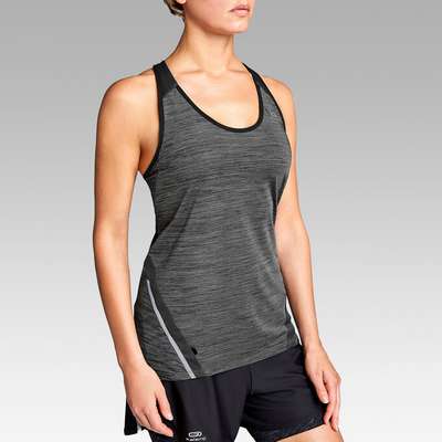 Футболка для бега женская серая SOFT KALENJI - купить в интернет-магазине