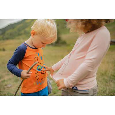 Детская футболка для походов АНТИ-УФ с длинными рукавами - MH150 2-6 ЛЕТ QUECHUA - купить в интернет-магазине