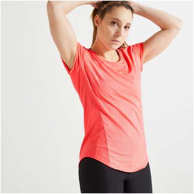 Футболка приталенная для фитнеса DOMYOS - купить в интернет-магазине