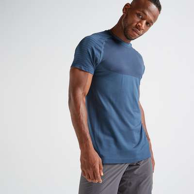 Футболка для фитнеса мужская FTS 900 DOMYOS - купить в интернет-магазине