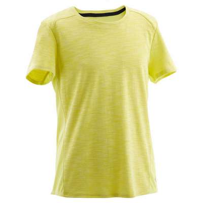 Футболка с коротким рукавом из дышащего хлопка для мальчиков 500 спортивная DOMYOS - купить в интернет-магазине