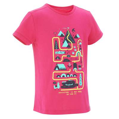 Футболка для походов для детей 2–6 лет MH100 KID QUECHUA - купить в интернет-магазине