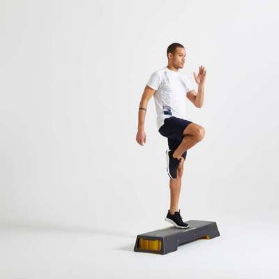 Футболка для фитнеса и кардиотренировок экологичная мужская 120 DOMYOS - купить в интернет-магазине