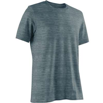 Футболка мужская прямая синяя 500 NYAMBA - купить в интернет-магазине