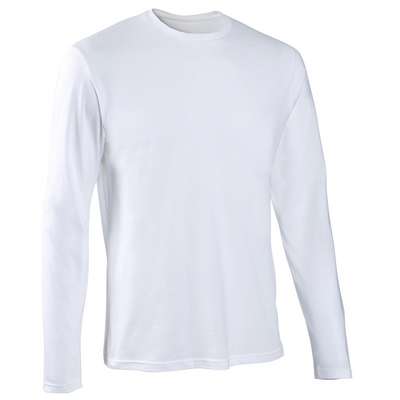 Футболка с длинными рукавами для фитнеса хлопковая DOMYOS - купить в интернет-магазине