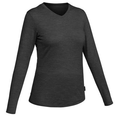 
				Женская футболка из шерсти мериноса для треккинга TRAVEL 100  FORCLAZ - купить в интернет-магазине 
			