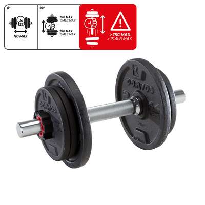 Гантели gymweight 2 x 0,5 кг DOMYOS - Силовые тренажеры Фитнес, кросс-фит -...