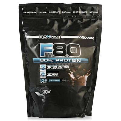 Гeйнер F80 1 кг (шоколад) IRONMAN - Питание и уход Спорт. питание и напитки...
