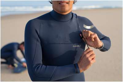 Гидрокостюм неопреновый для серфинга без молнии 3/2 мм мужской 900 OLAIAN - купить в интернет-магазине