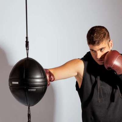 ГРУША БОКСЕРСКАЯ НА РАСТЯЖКАХ ЧЕРНАЯ OUTSHOCK - купить в интернет-магазине