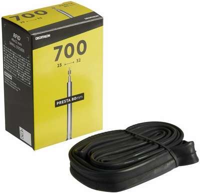 КАМЕРА 700x23/32 ММ С НИППЕЛЕМ PRESTA 80 ММ  BTWIN - купить в интернет-магазине