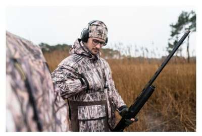 шапка муж. для охоты с болотным камуфляжем 100 SOLOGNAC - купить в интернет-магазине