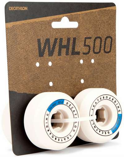 КОМПЛЕКТ 4 КОЛЕСА ДЛЯ СКЕЙТБОРДА КОНИЧЕСКОЙ ФОРМЫ РАЗМЕР 54 мм, 99А. OXELO - купить в интернет-магазине