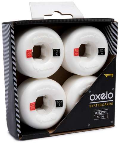 КОЛЕСА ДЛЯ СКЕЙТБОРДА 52 мм 101A OXELO - купить в интернет-магазине