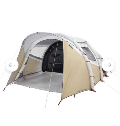 КОМНАТА И КОВРИК ДЛЯ ПАЛАТКИ QUECHUA СЕРИИ AIR SECONDS 5.2 XL FRESH&BLACK  - купить в интернет-магазине