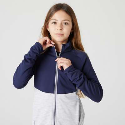 Спортивный костюм S500G для девочек серо-синий DOMYOS - купить в интернет-магазине