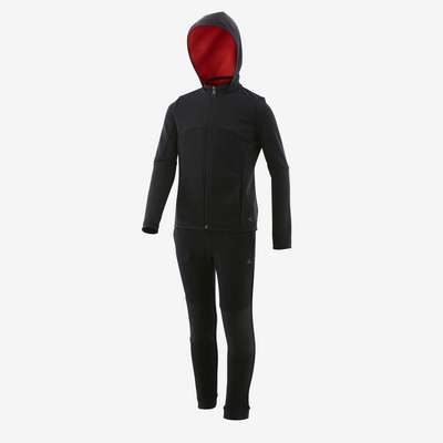 Костюм трен. теплый «дышащий» для ГИМНАСТИКИ для мальчиков капюшон S500 DOMYOS - купить в интернет-магазине