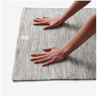 Коврик / подстилка для мягкой йоги хлопок 4 мм DOMYOS - купить в интернет-магазине