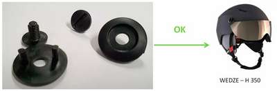 Крепежный набор для горнолыжного шлема H350 WEDZE - купить в интернет-магазине