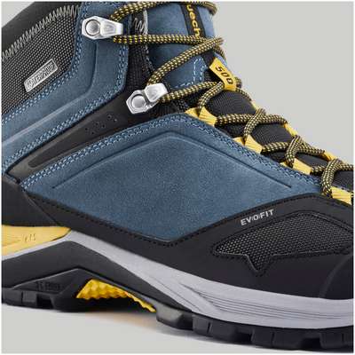 Мужские водонепроницаемые кроссовки д/горных походов мужские сине-жел. MН500 Mid QUECHUA - купить в интернет-магазине
