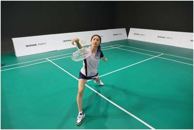 КРОССОВКИ ДЛЯ ИГРЫ В БАДМИНТОН ЖЕНСКИЕ BS 560 LITE  PERFLY - купить в интернет-магазине