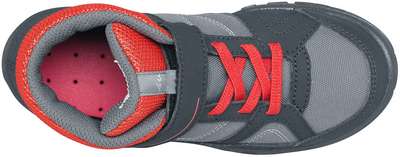 Кроссовки походные со шнурками для детей размеры 35–38 сине-коралловые MH100 QUECHUA - купить в интернет-магазине